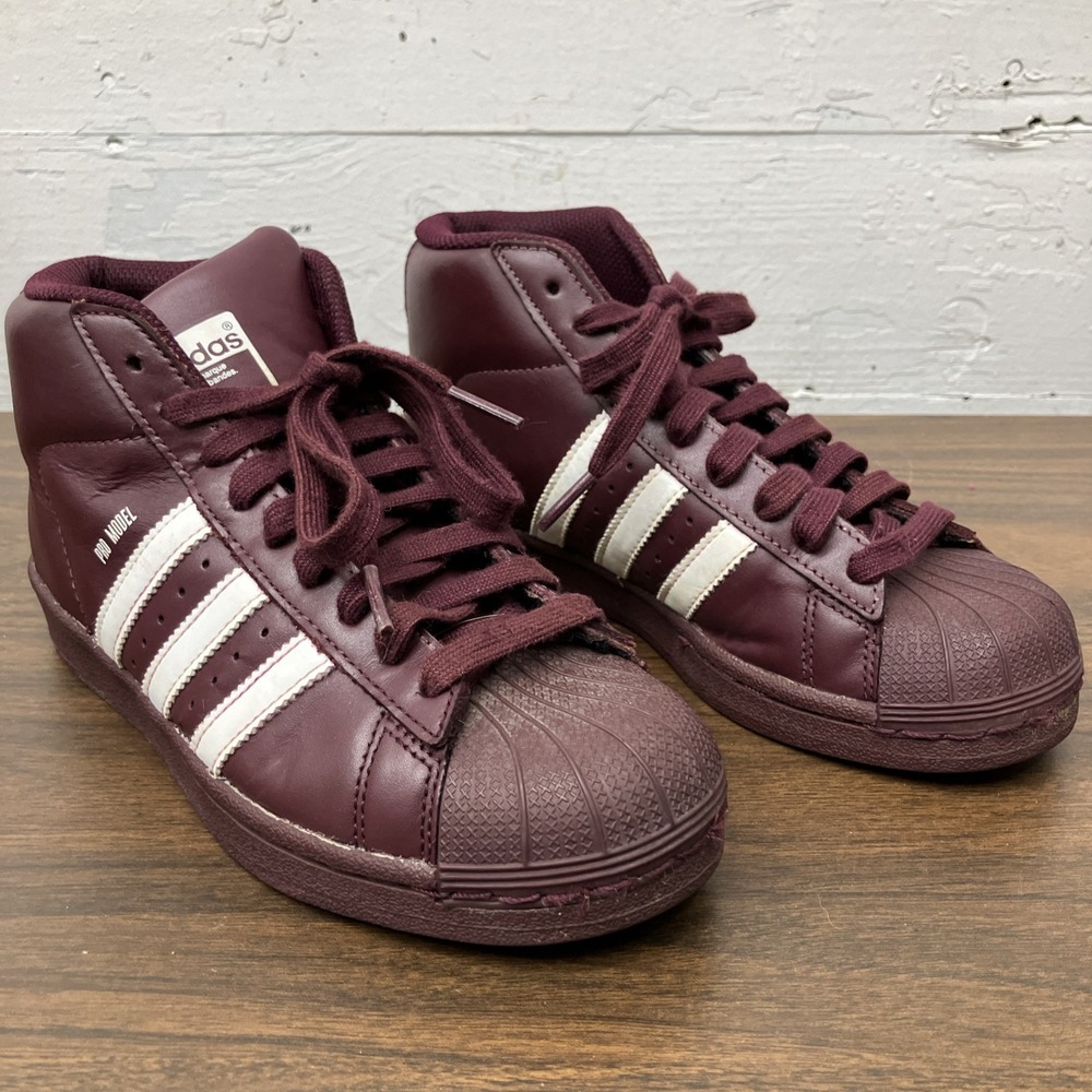 Adidas Pro Model Shoes Purple High Tops Size US 4 Shoes Sneakers